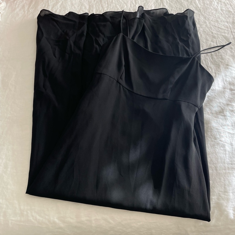 Stenay Black Classic Spaghetti Strap Formal Gown